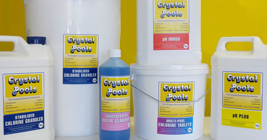 crystal pools chemicals